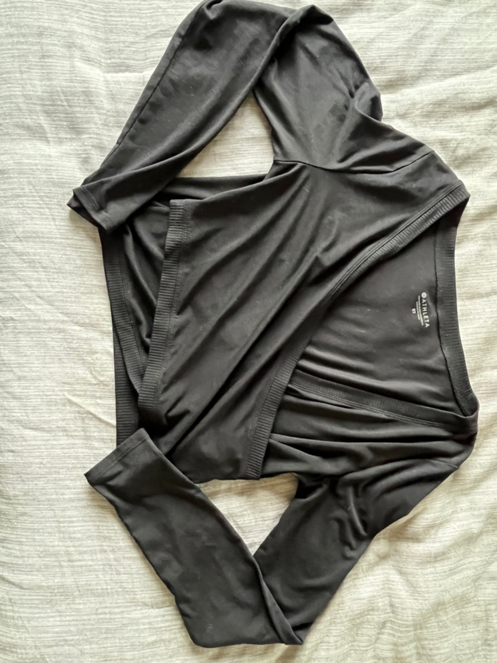 Mock wrap crop top